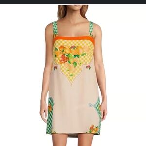 ANTONIO MELANI Floral and Checkered Mini Dress